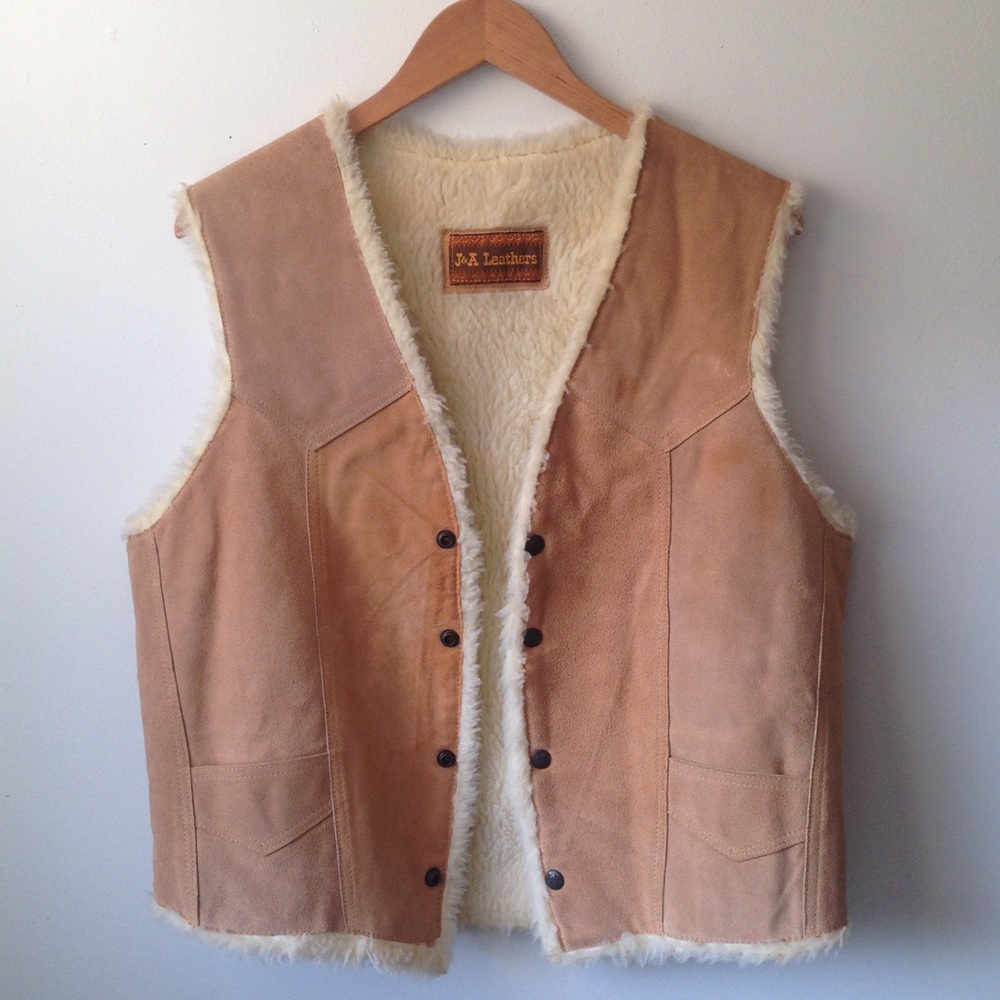 Genuine leather vest